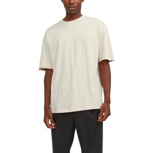 Jack Jones Beige Cotton Men's T-Shirt